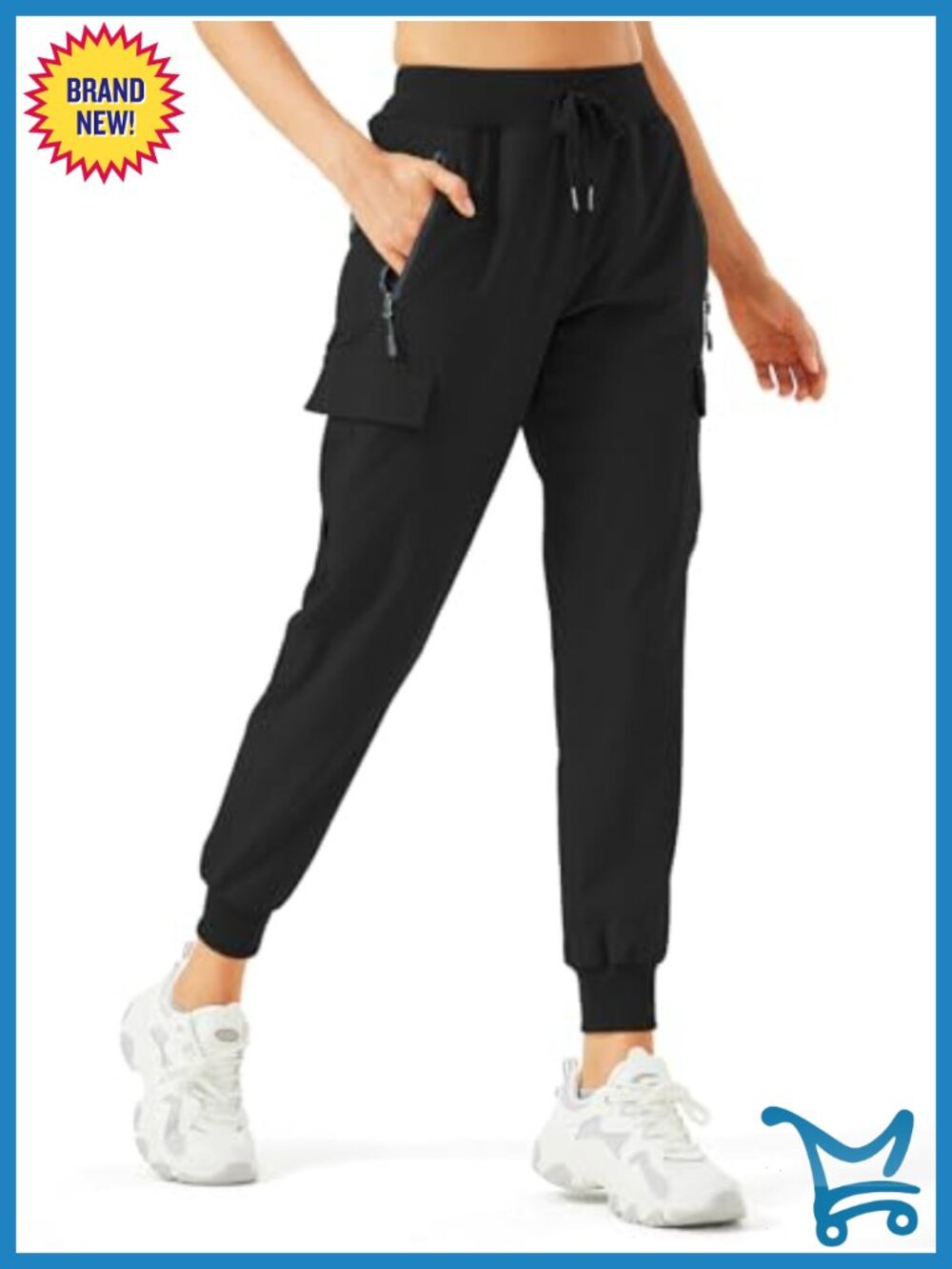 Women's Cargo Joggers Quick Dry Hiking Pants Lightweight Athletic Travel